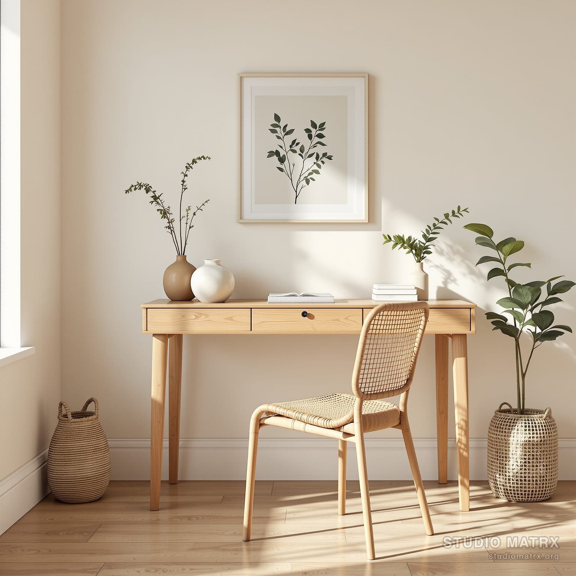 Japandi Study design in Chennai