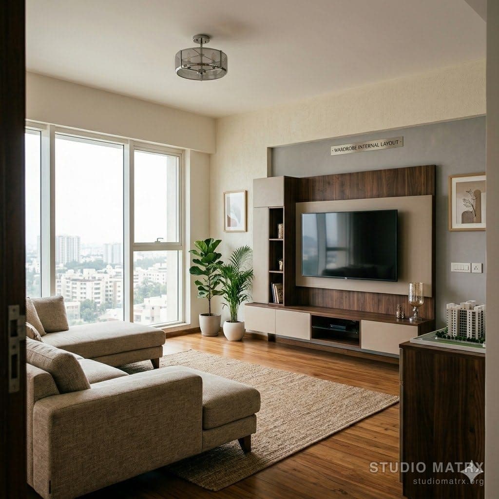 Finished apartment interior