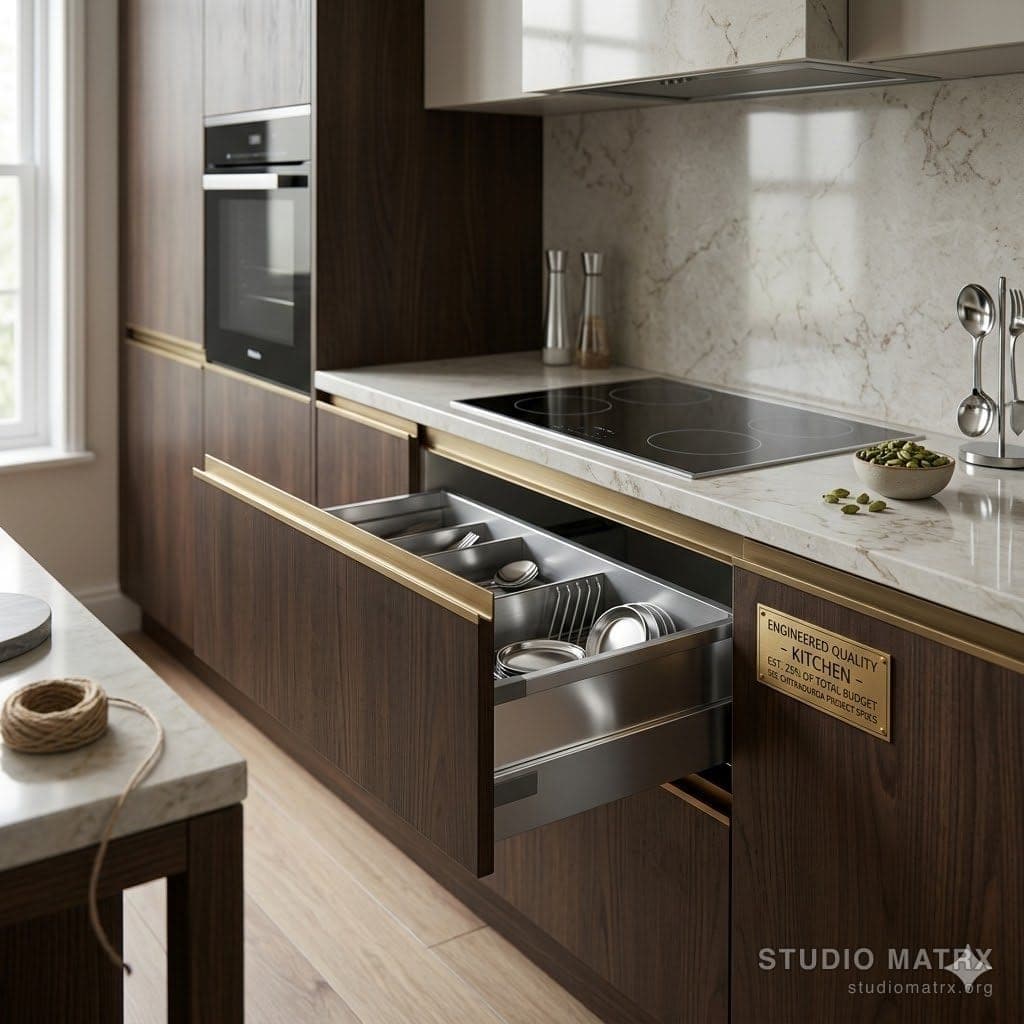 Modular kitchen showing 25% allocation