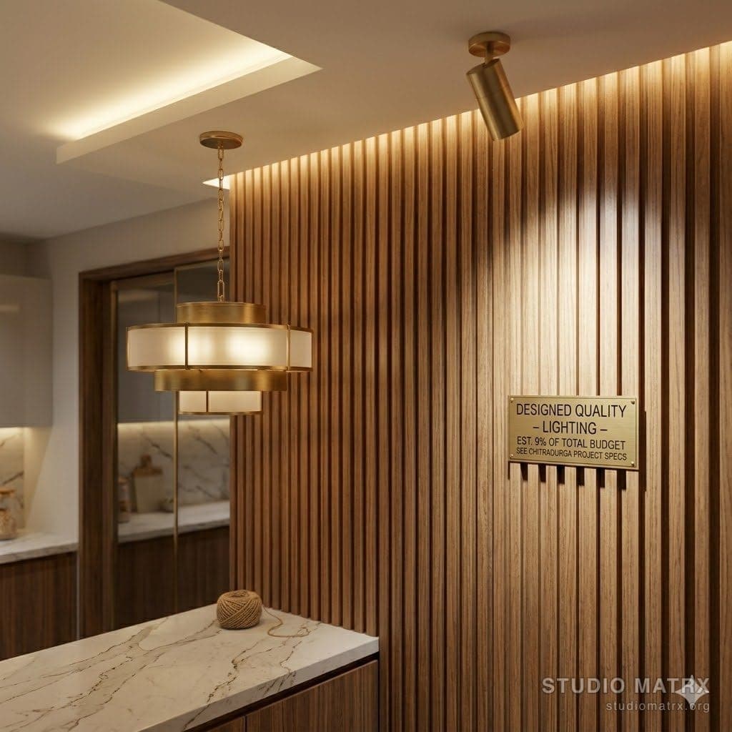 Layered lighting in a home