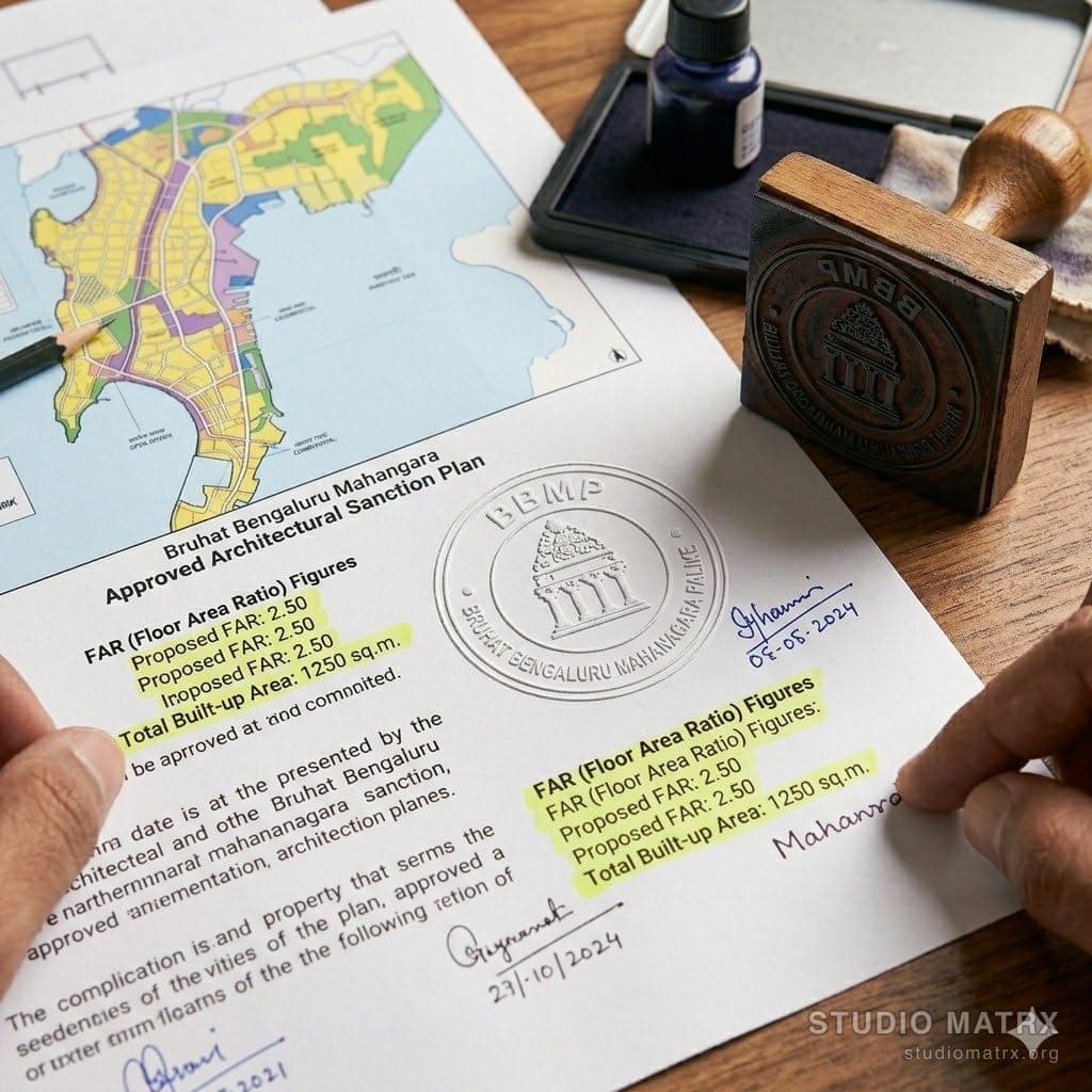 BBMP approved plan stamp