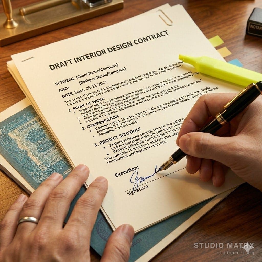 Fountain pen signing a contract document