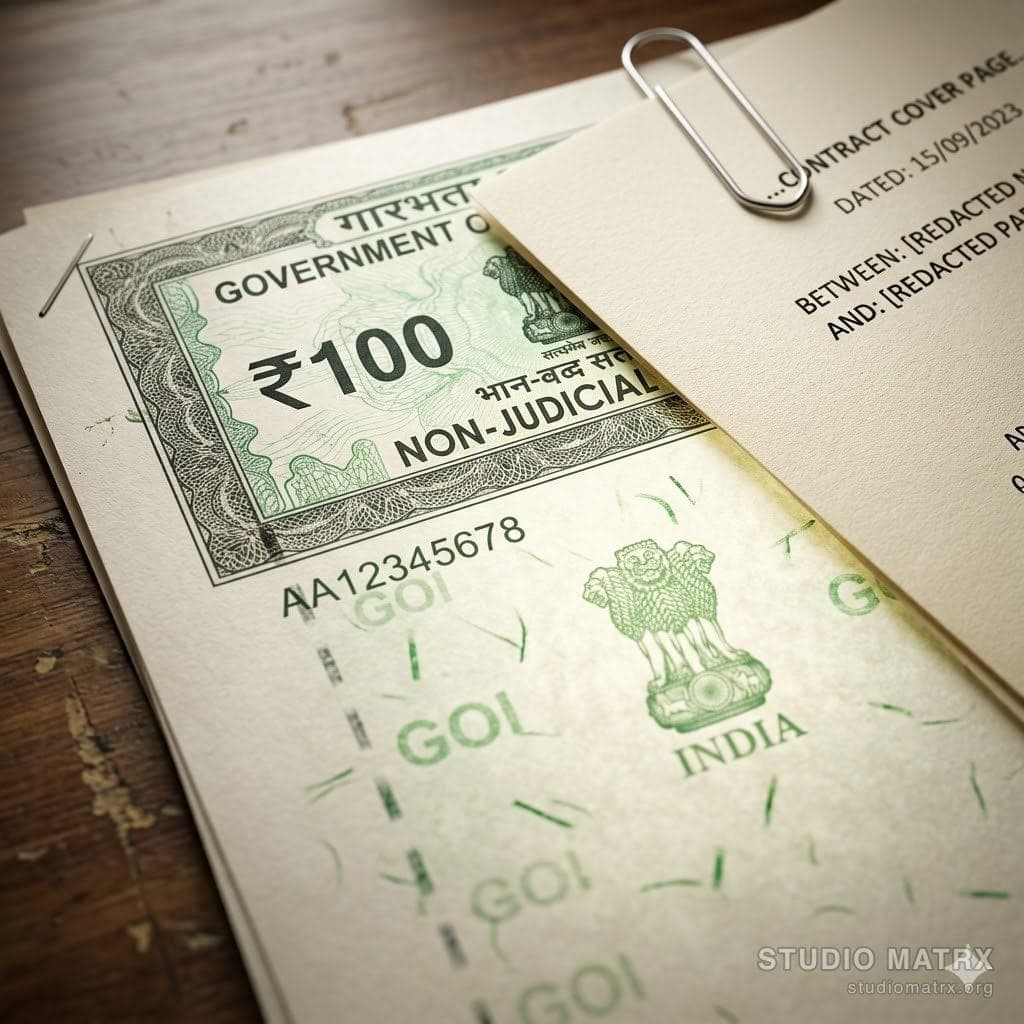 Indian stamp paper for legal agreements