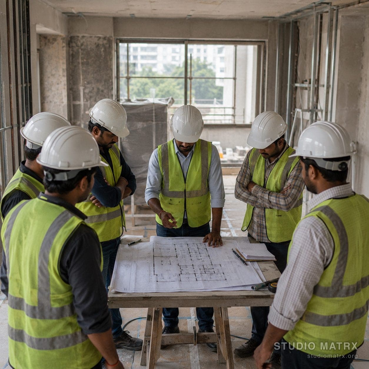 Contractor team standup