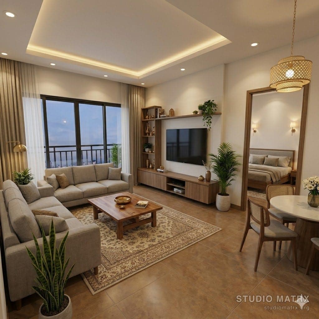 Rendered furnished room result