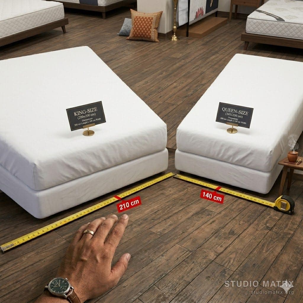 King and queen beds side-by-side