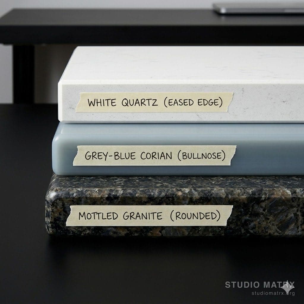 Countertop edge profile comparison