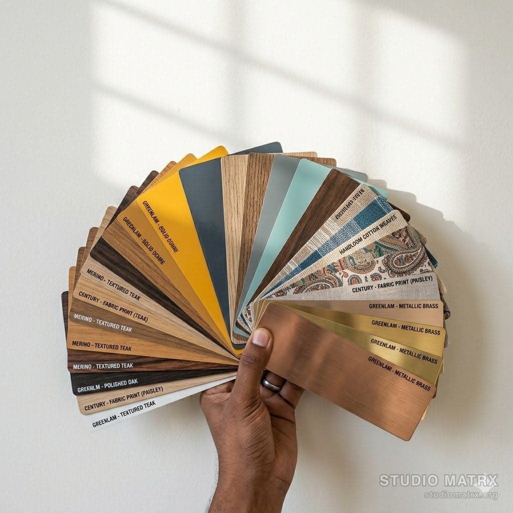 Laminate sample swatches