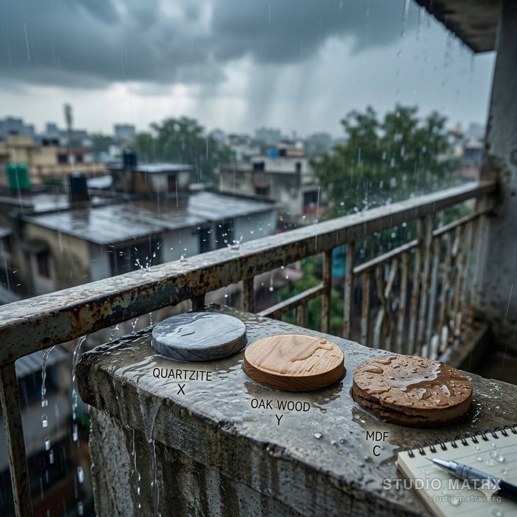 Monsoon-fit material samples