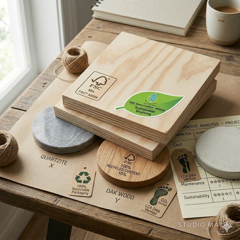 Sustainable material certification