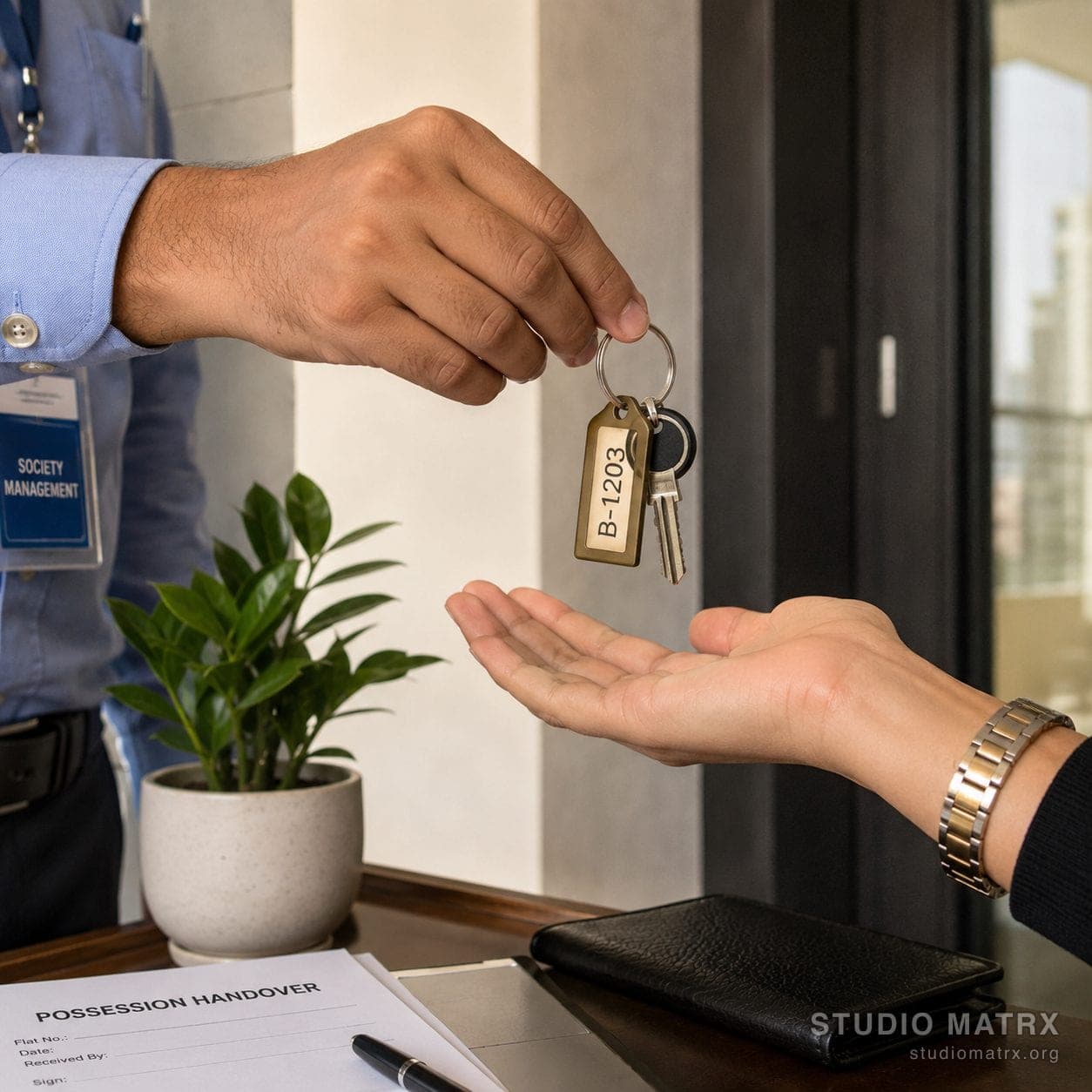 Society keys handed over