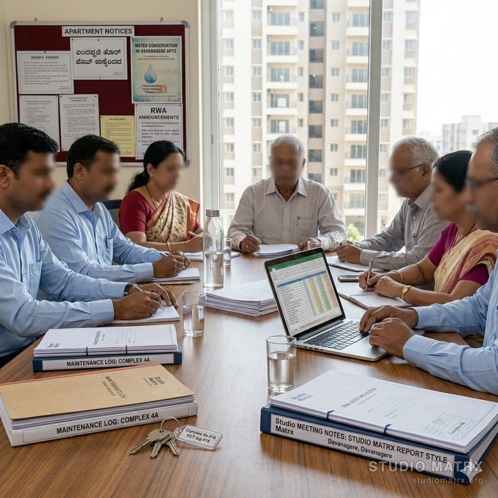 Resident welfare association committee meeting