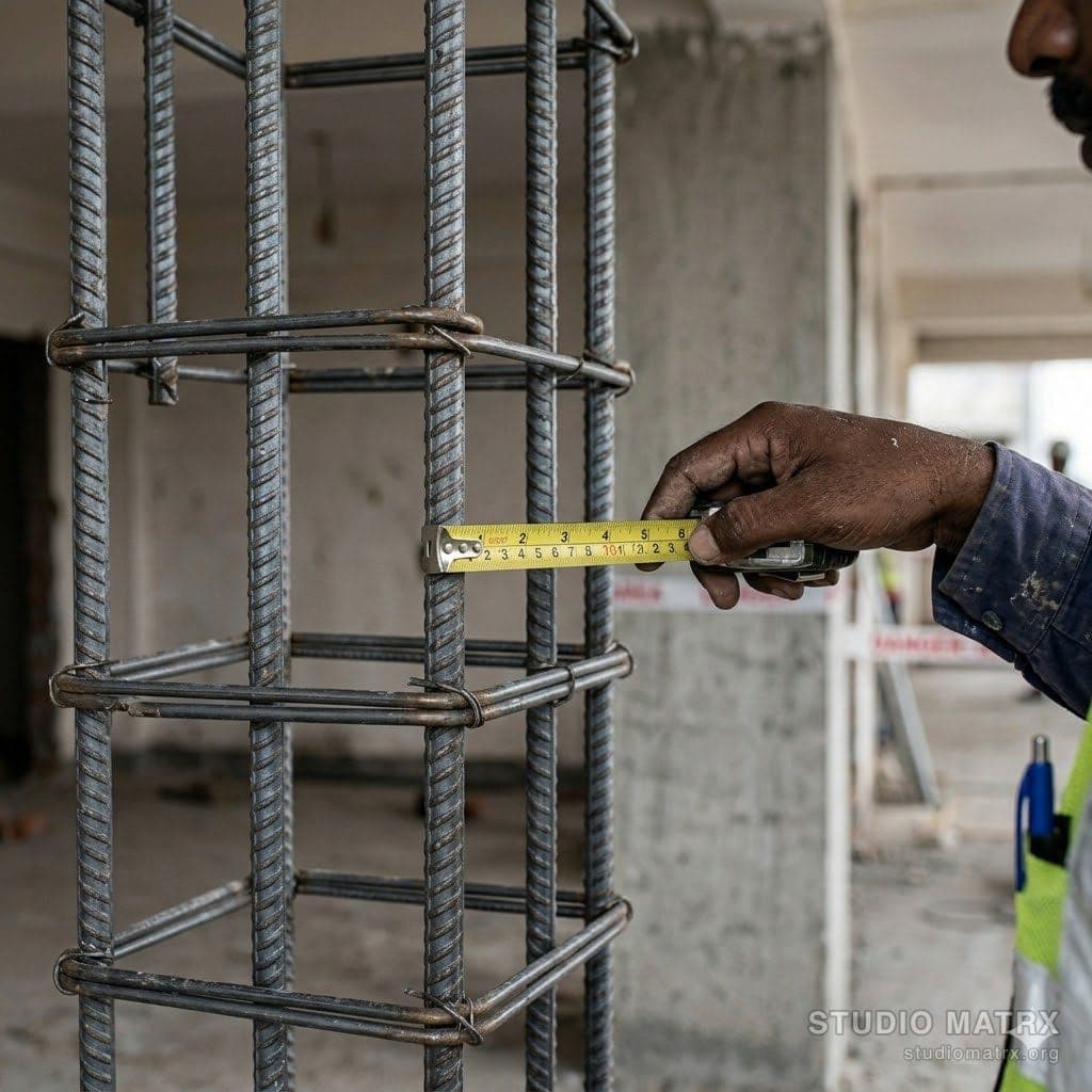Reinforcement detail of an RCC column