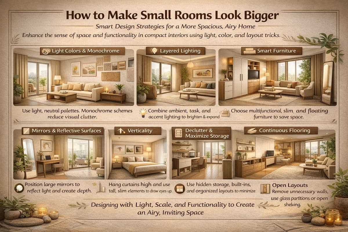 How to Make a Small Room Look Bigger: An Expert Guide to Intelligent Design
