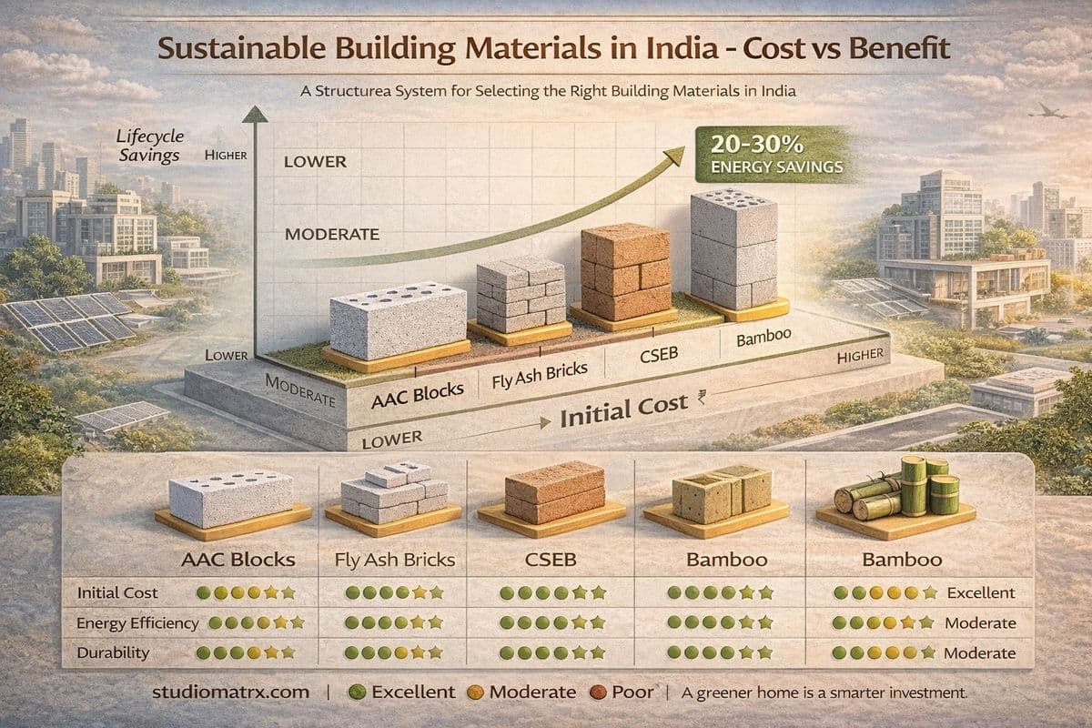 Sustainable Building Materials in India – Cost vs Benefit