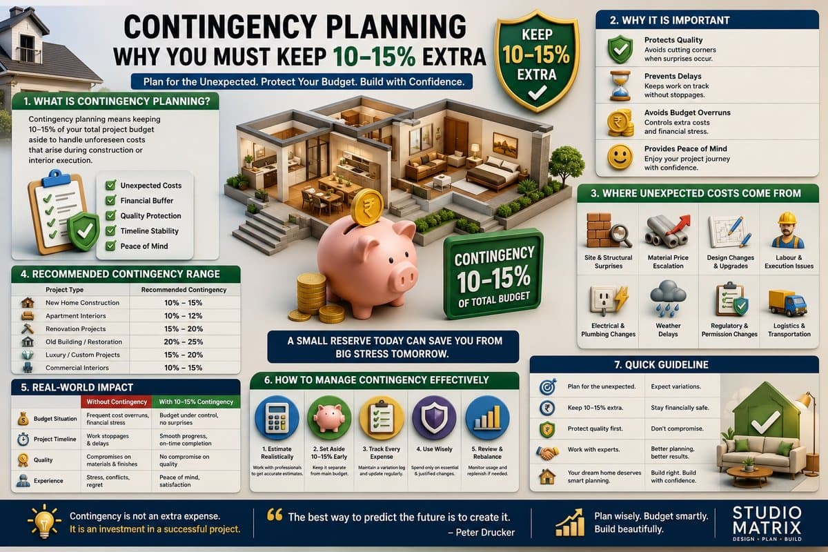Contingency Planning – Why You Must Keep 10–15% Extra