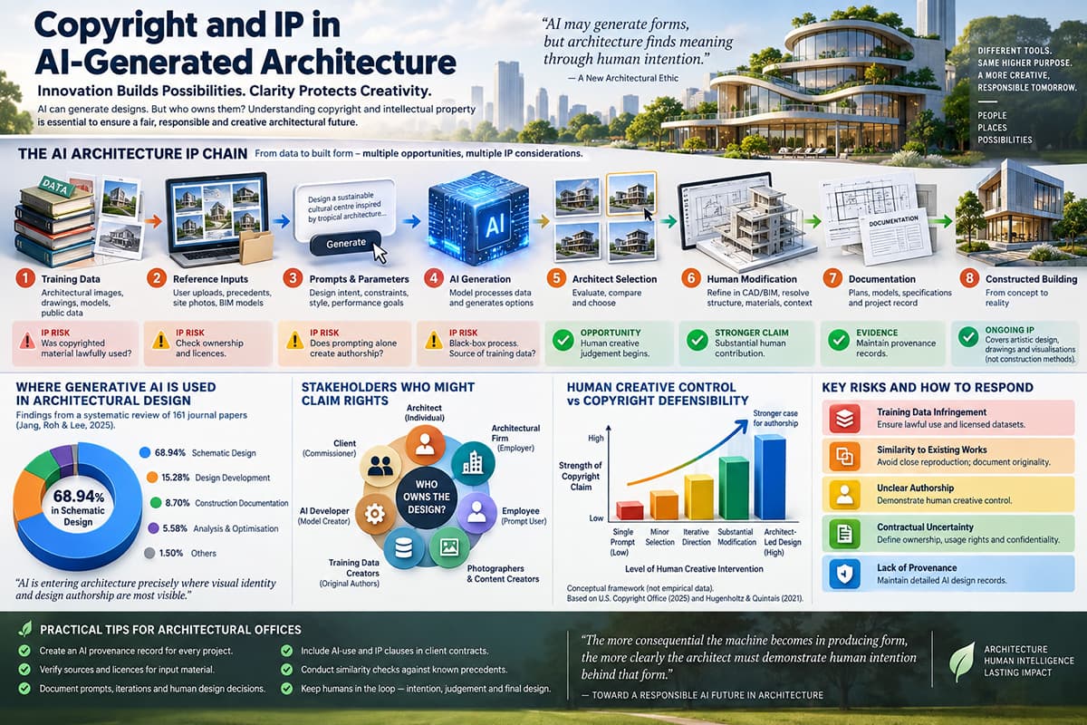 Copyright and IP in AI-Generated Architecture: Who Owns the Machine-Assisted Building?