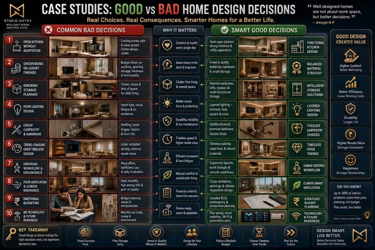 Case Studies: Good vs Bad Home Design Decisions