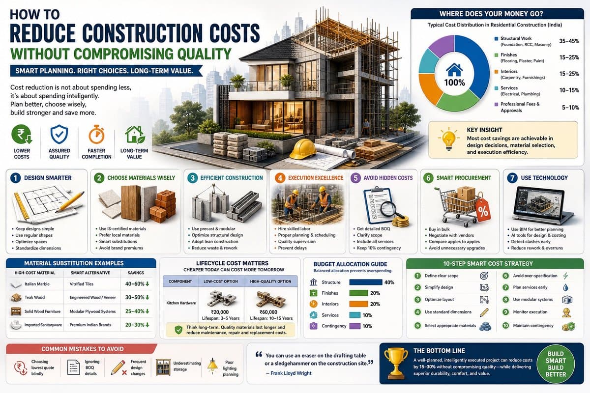 How to Reduce Construction Costs Without Compromising Quality