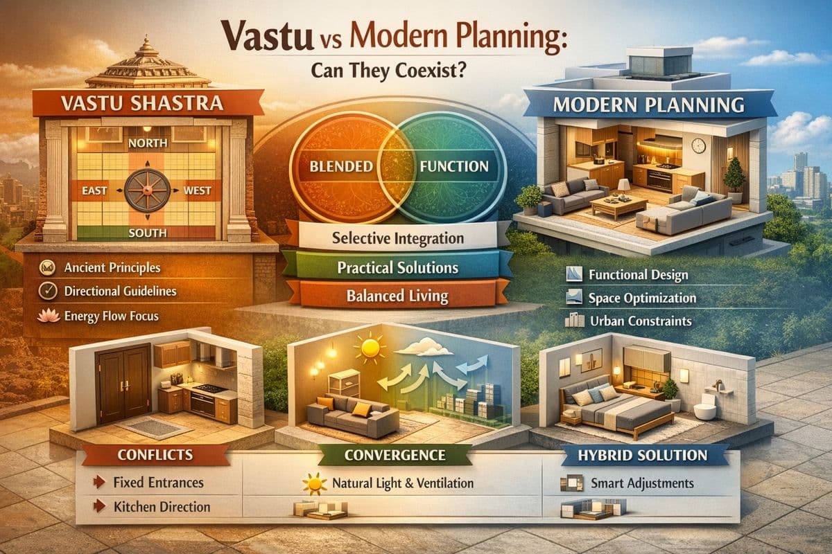 Vastu vs Modern Planning – Can They Coexist?