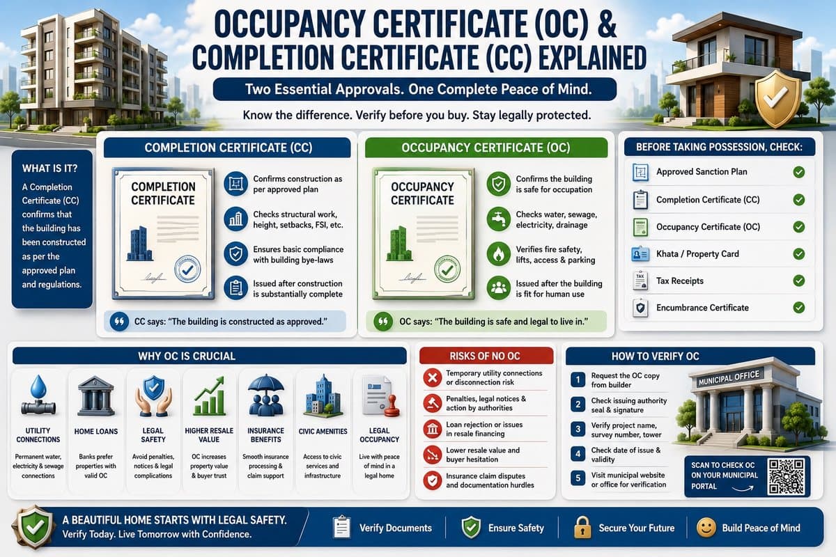 Occupancy Certificate (OC) & Completion Certificate Explained