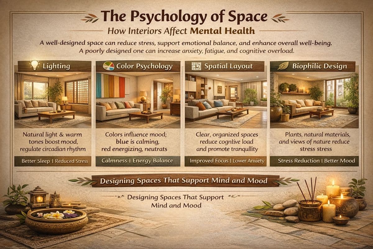 The Psychology of Space: The Effect of Interior Design on Human Well-being