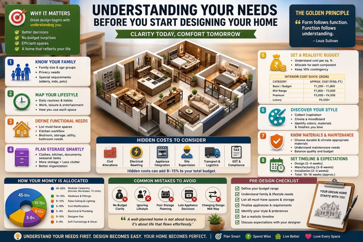 Understanding Your Needs Before You Start Designing Your Home