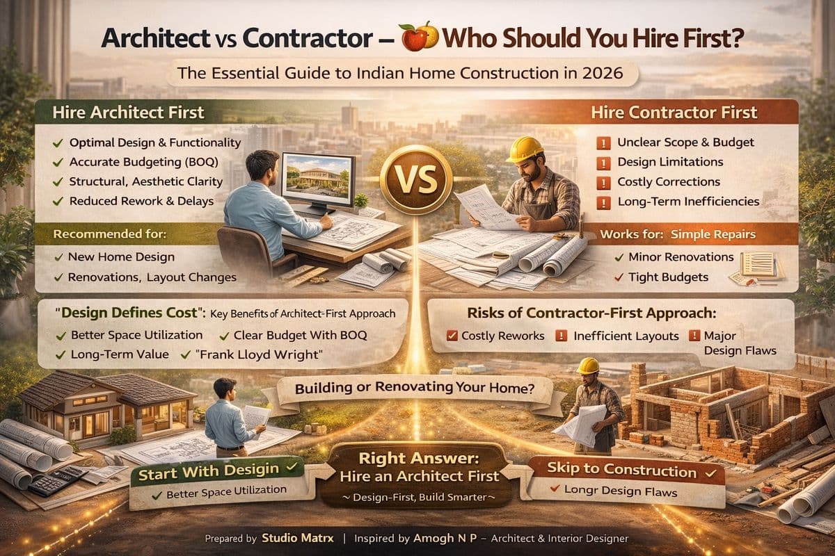 Architect vs Contractor – Who Should You Hire First?