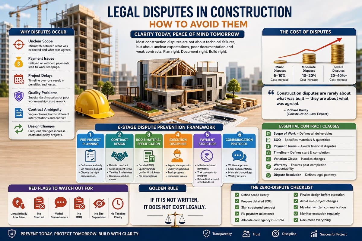 Legal Disputes in Construction – How to Avoid Them