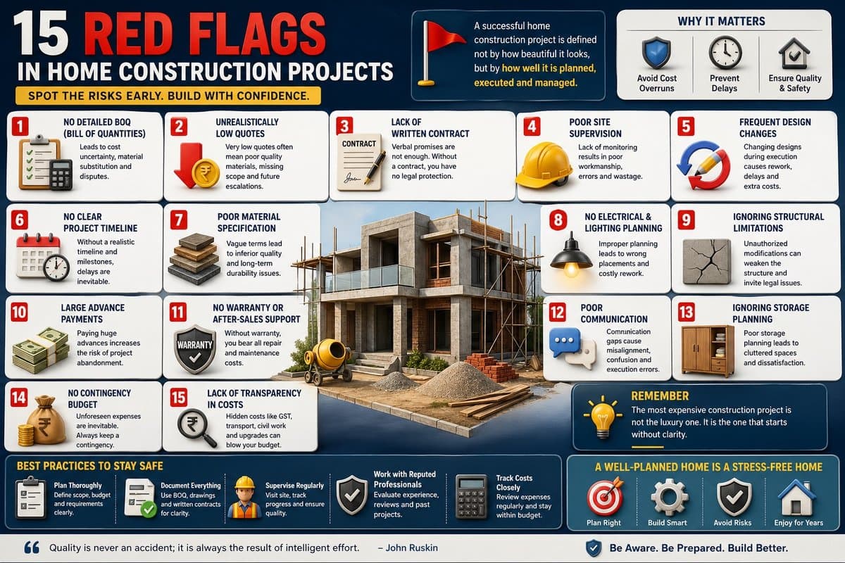 15 Red Flags in Home Construction Projects
