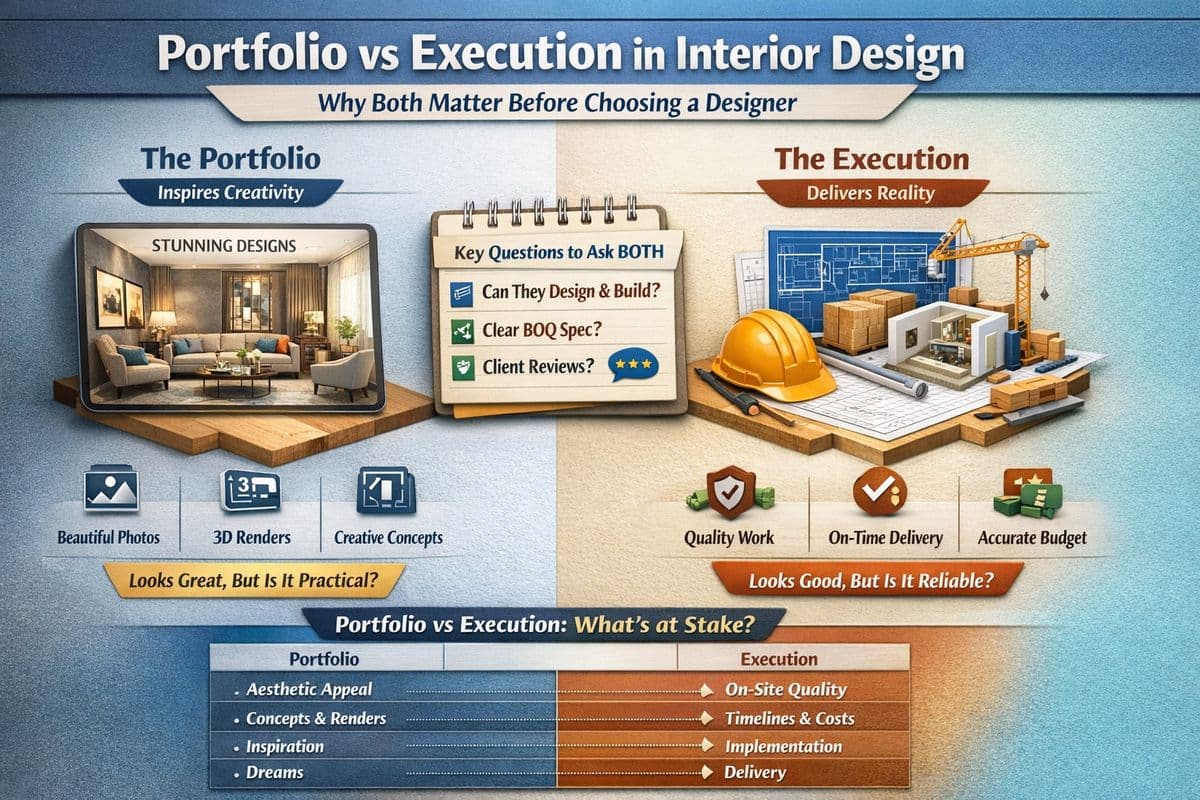 Portfolio vs. Execution: The Importance of Both Before Choosing an Interior Designer