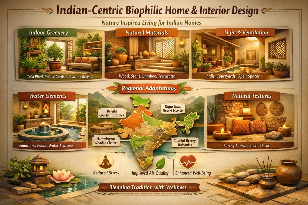 Indian Centric Biophilic Home & Interior Design – A Master Blog Article