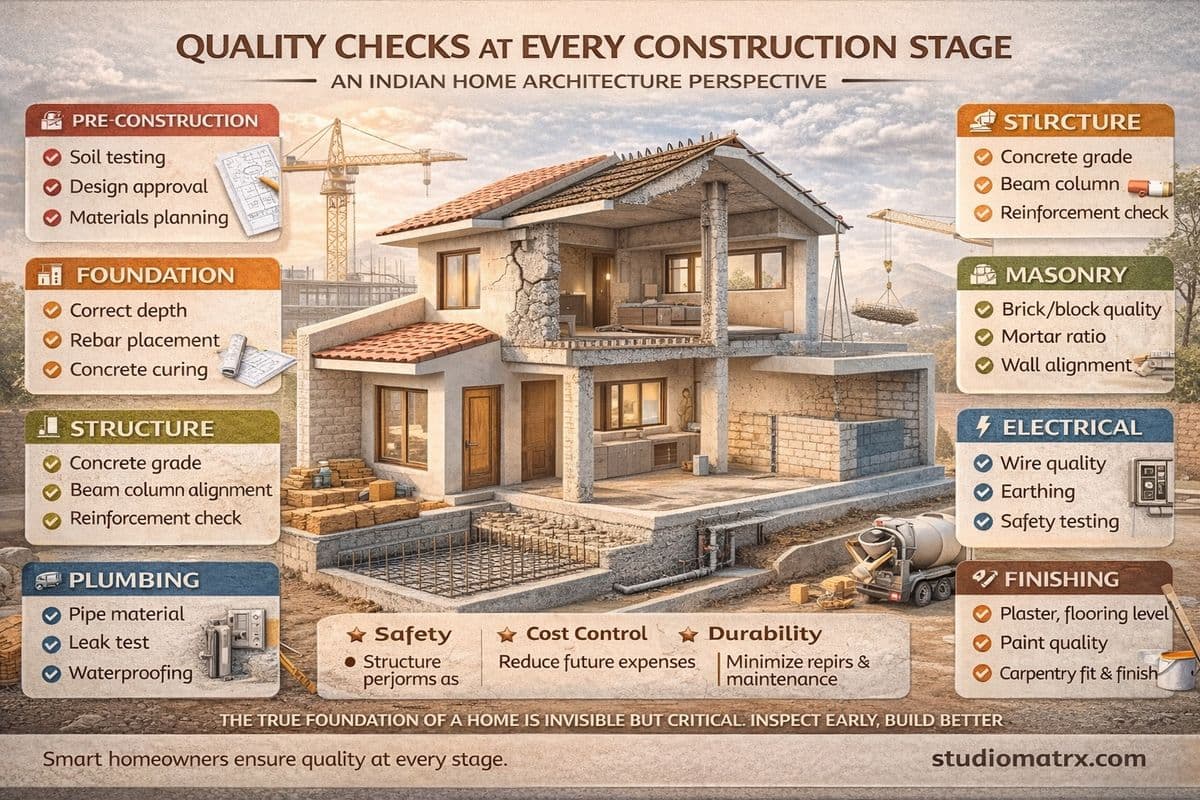 Quality Checks at All Stages of Construction: