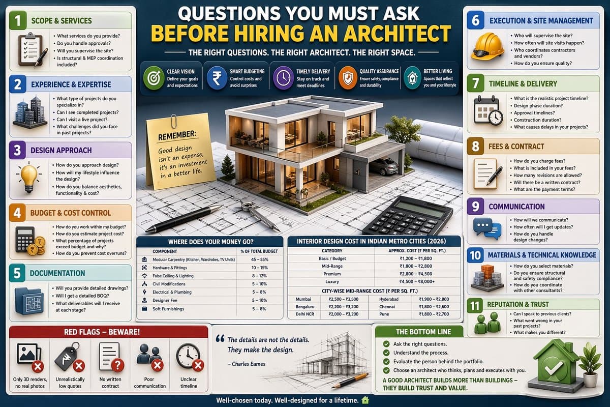 Questions You Must Ask Before Hiring an Architect