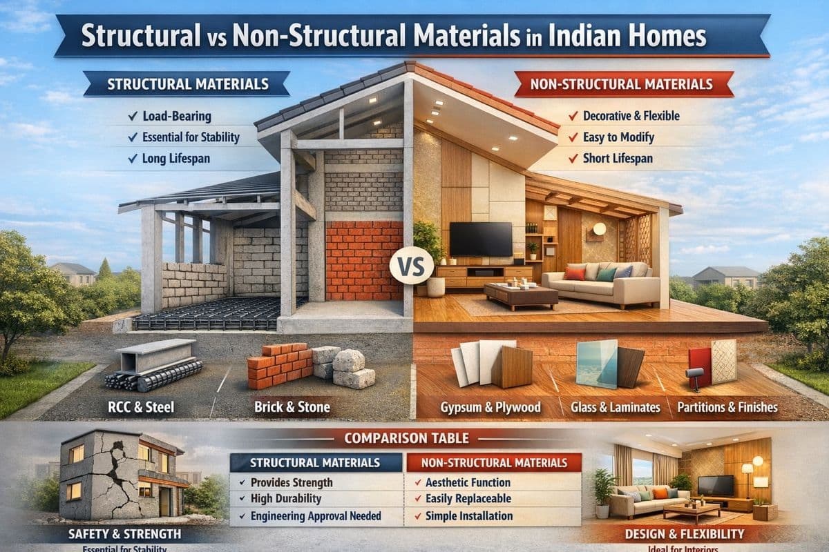 Importance of Understanding Structural and Non-Structural Materials Used in Indian Homes