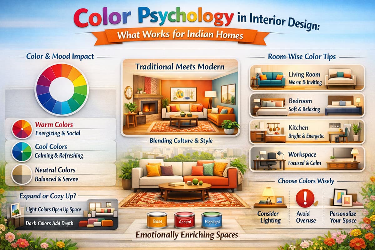 Colour Psychology in Interior Design: What Works in Indian Homes
