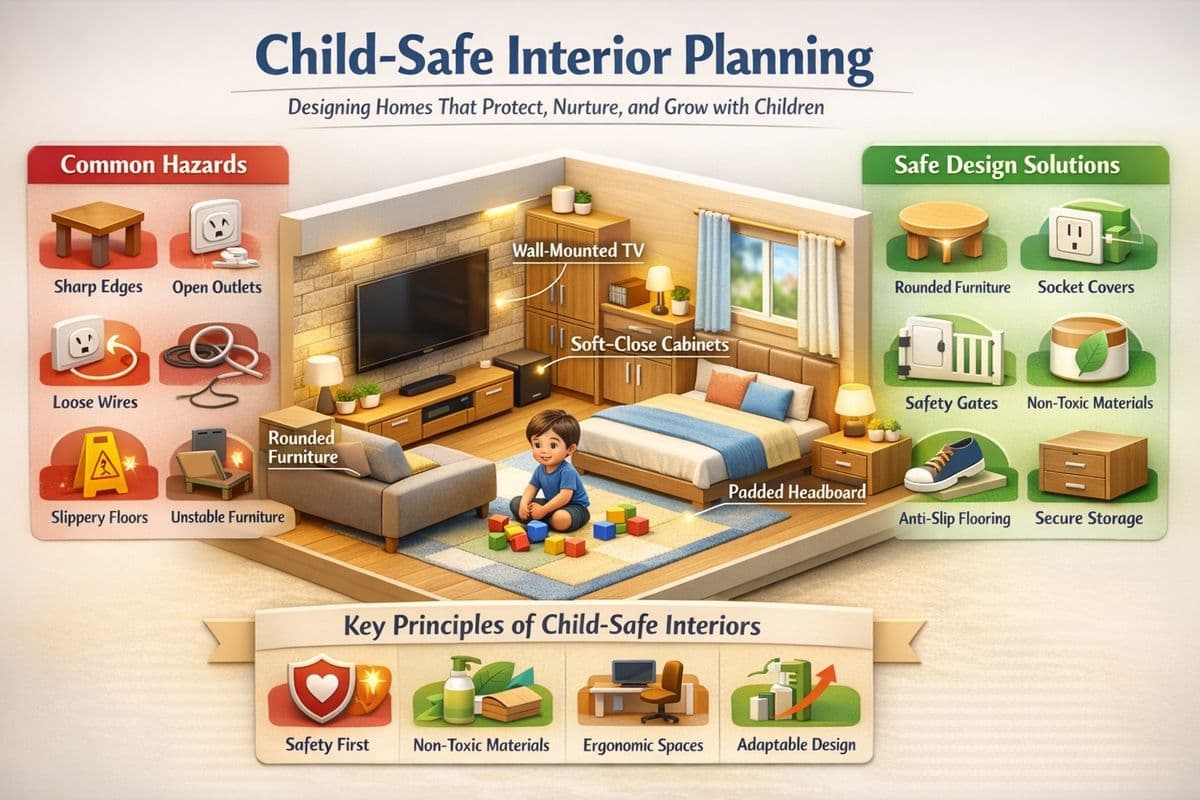 Child-Safe Interior Planning: Designing Homes That Protect, Nurture, and Grow with Children
