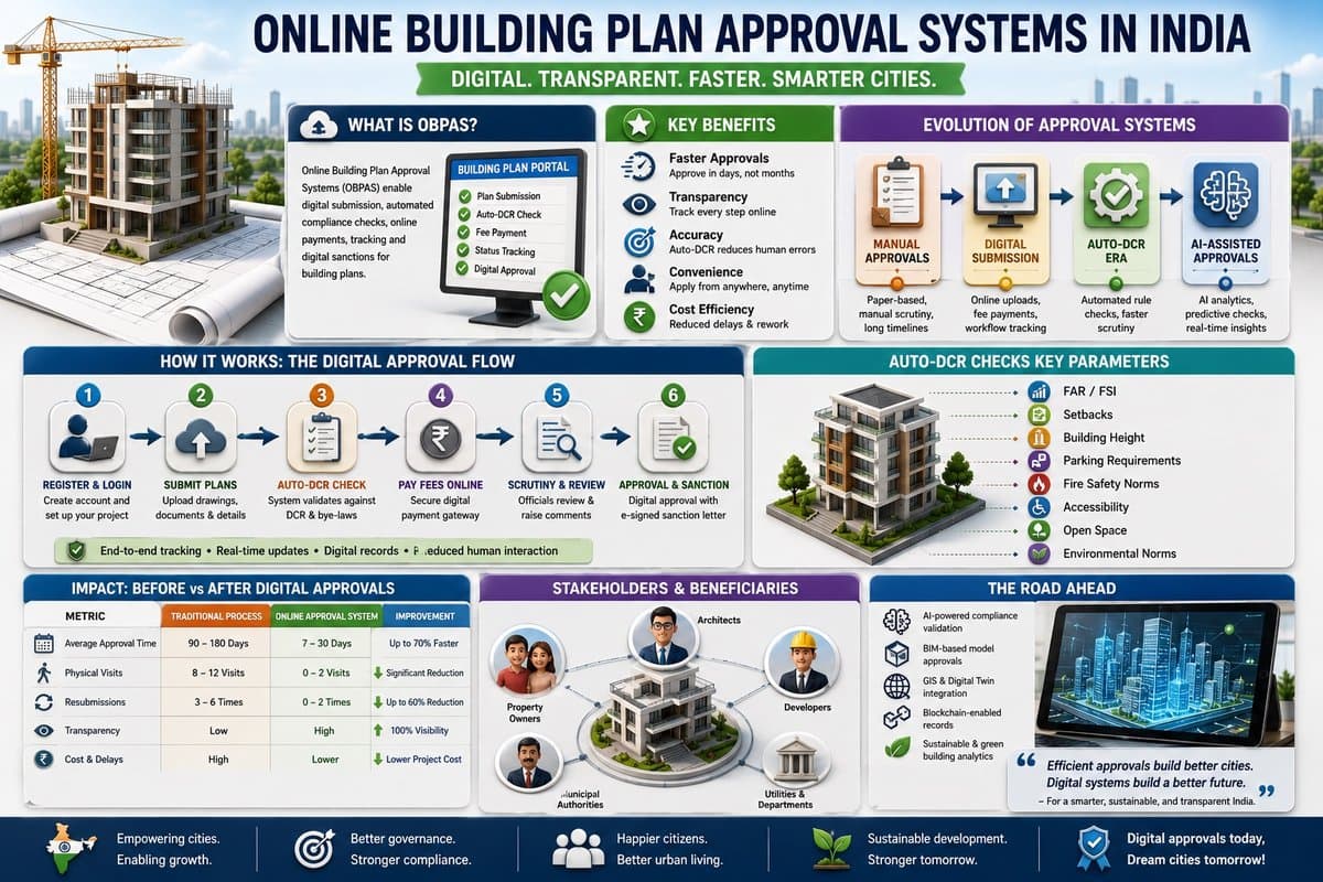 Online Building Plan Approval Systems in India