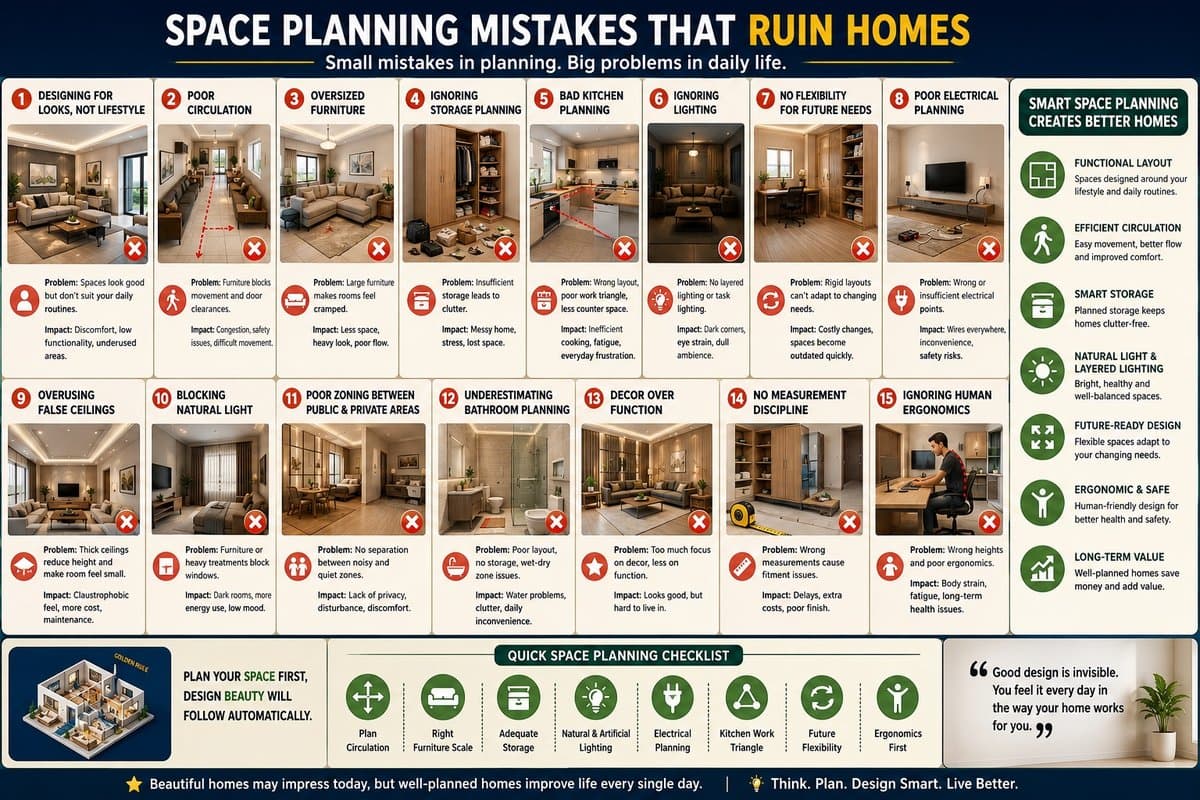 Space Planning Mistakes That Ruin Homes