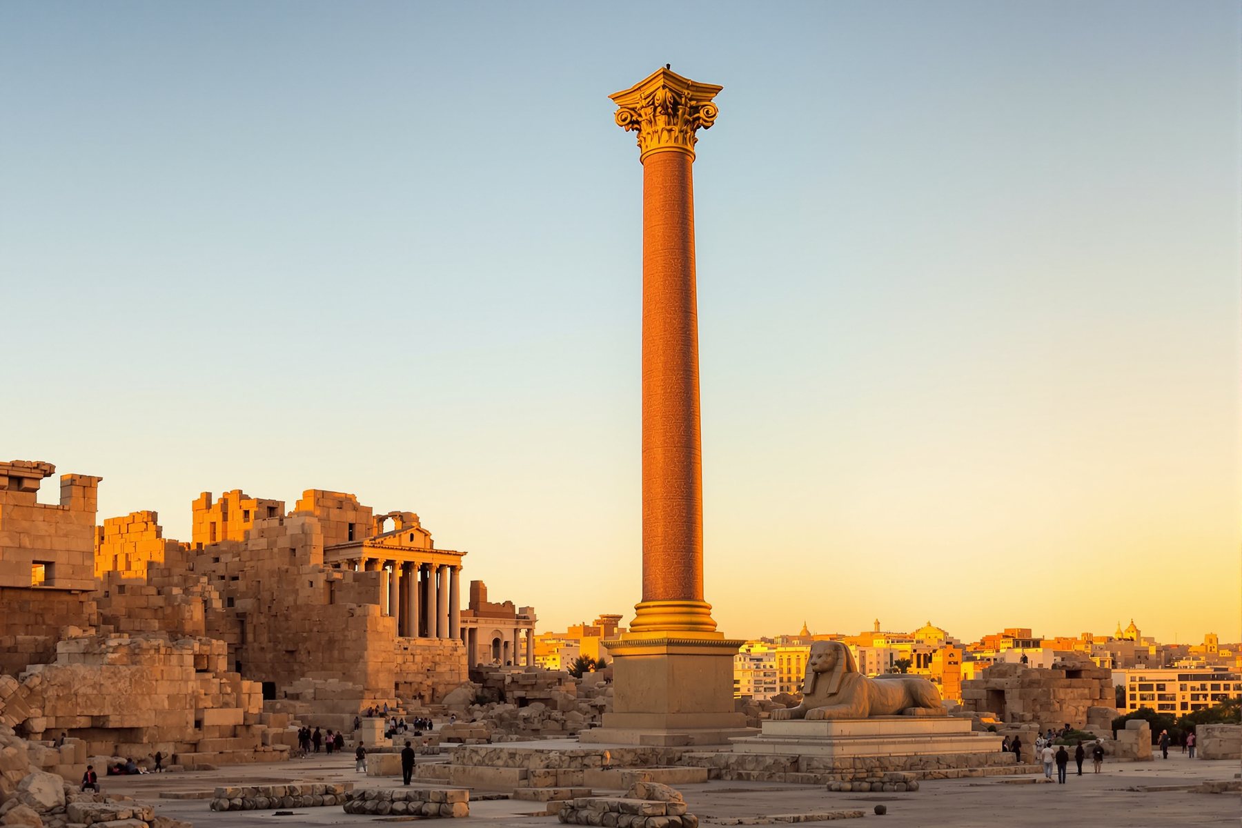 Pompey's Pillar: One Stone, Wrongly Named, Still Standing
