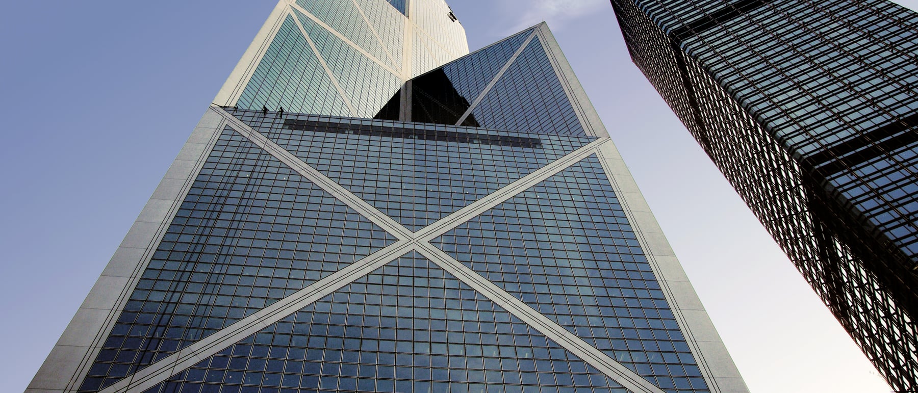 Bank of China Tower — A faceted structural-diagonal tower.