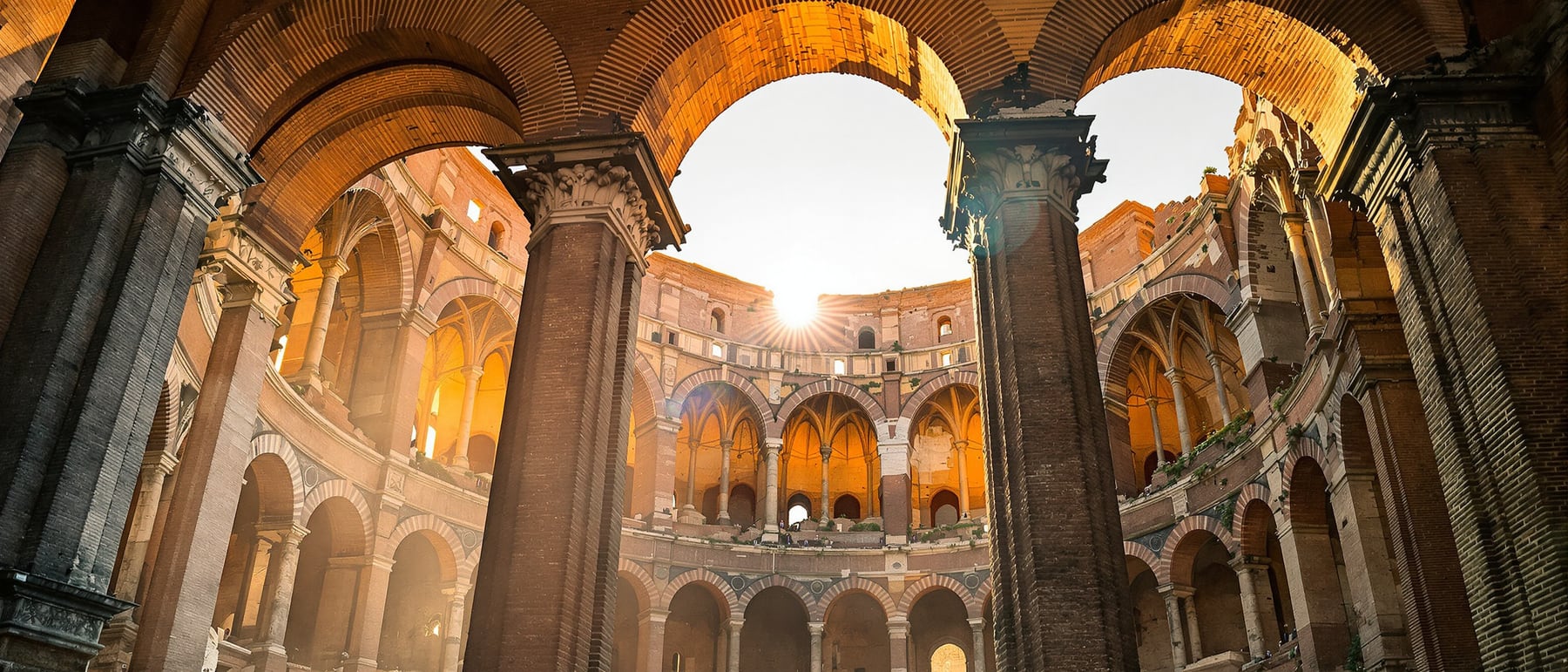 Basilica of Maxentius — Colossal groin vaults that later awed Renaissance architects.