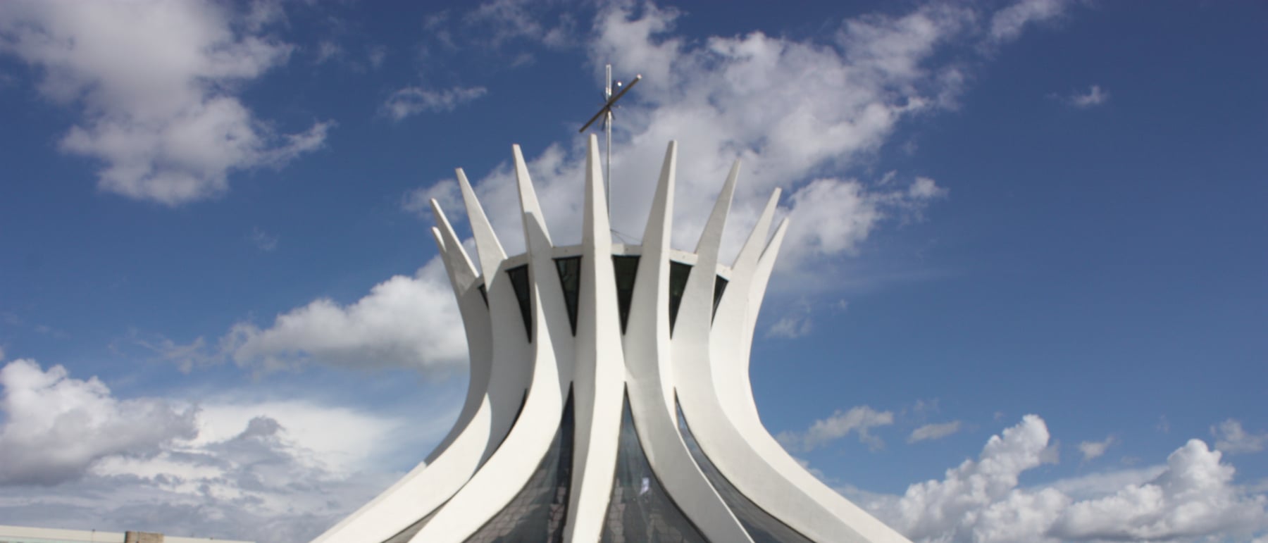 Cathedral of Brasília — Hyperboloid concrete ribs opening to the sky.