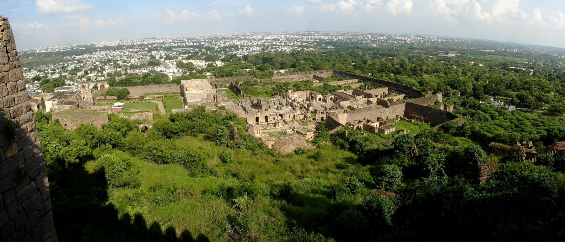 Golconda Fort — A citadel famed for its acoustic engineering.
