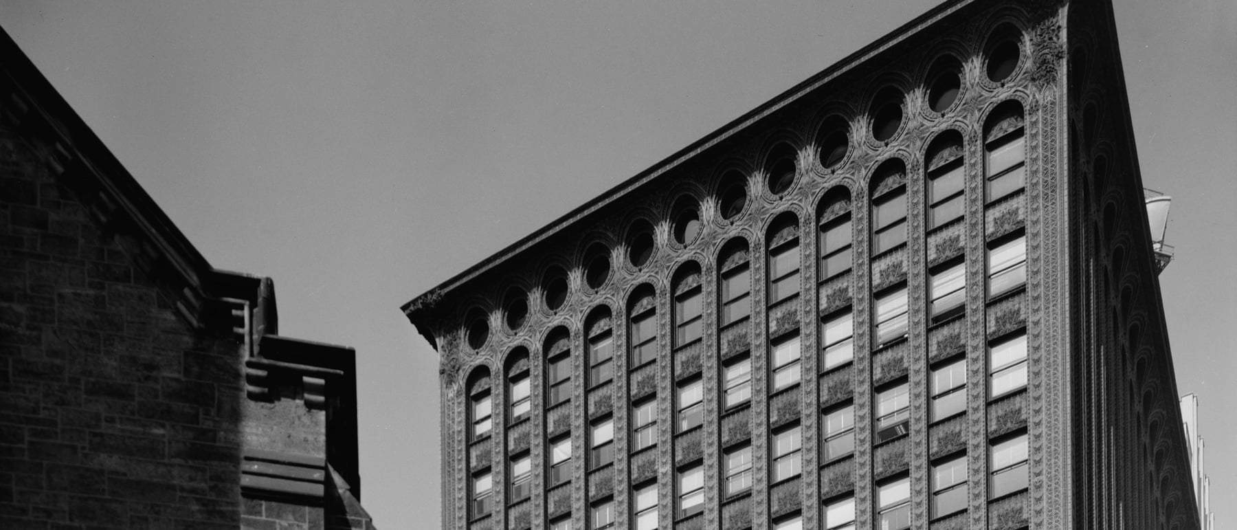 Guaranty (Prudential) Building — Terracotta ornament over a steel frame.