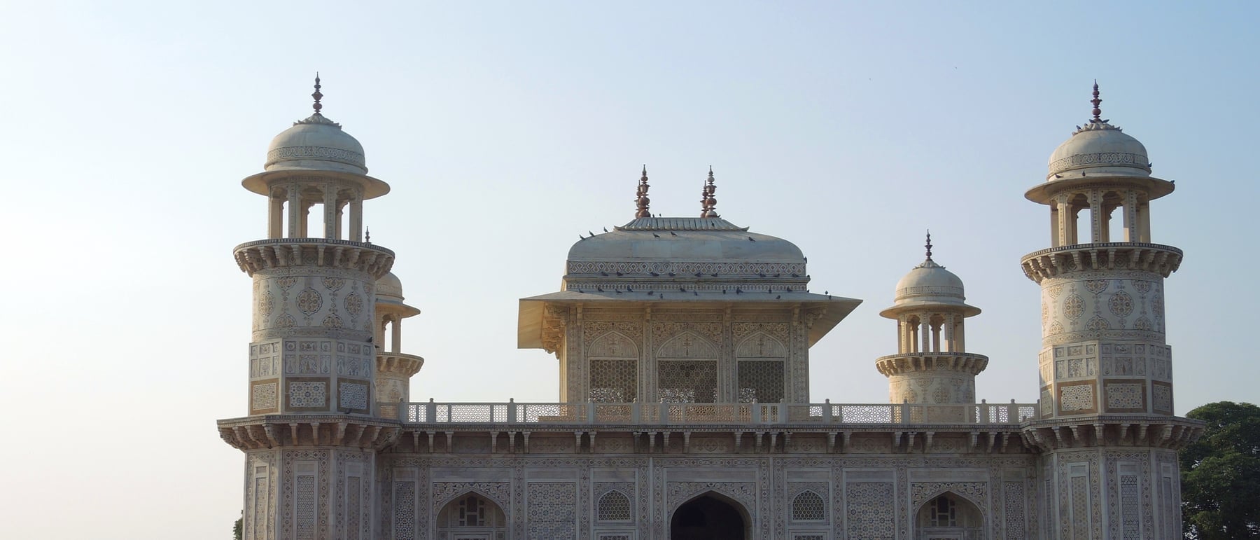 Itmad-ud-Daulah ('Baby Taj') — First Mughal tomb in white marble with pietra dura.