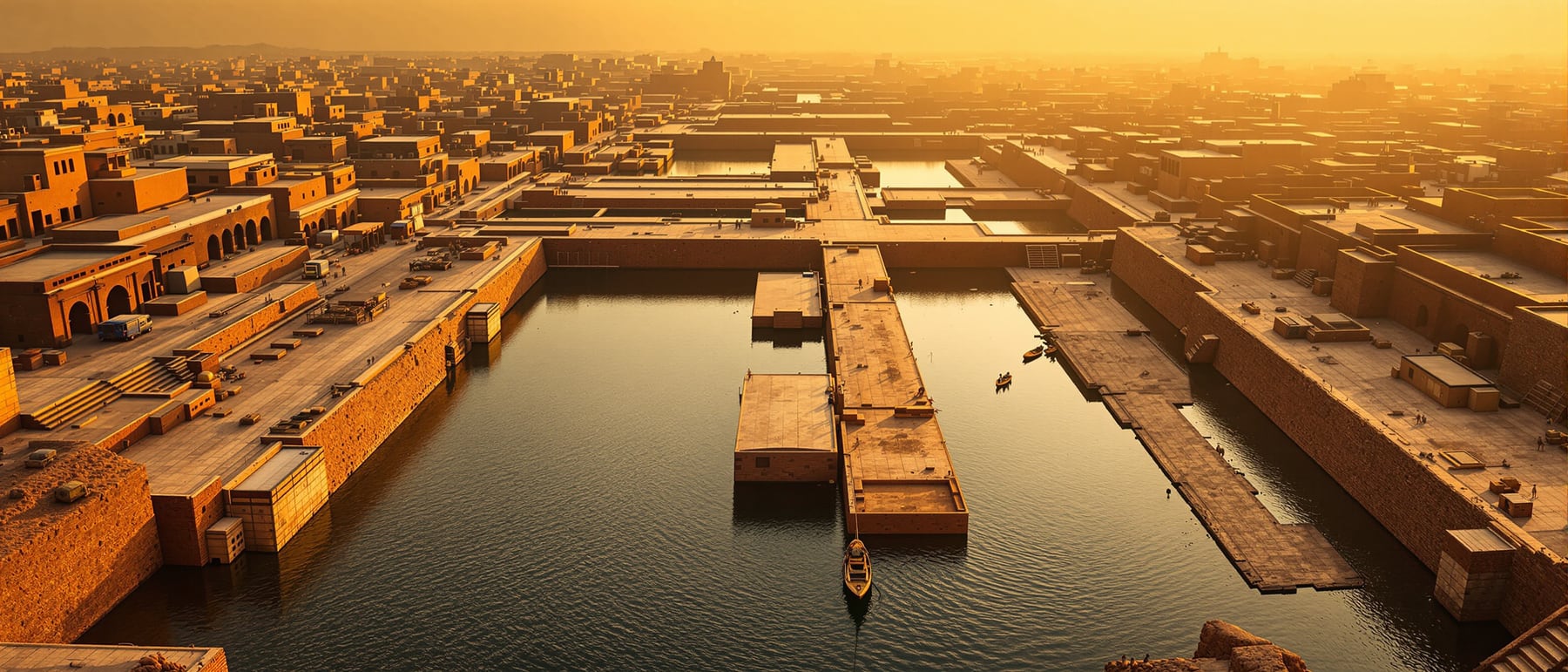 Lothal dockyard — An early tidal dock — infrastructure as architecture.