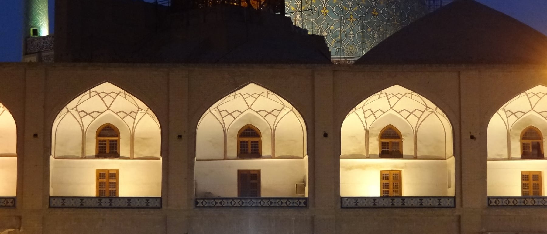 Masjid-e Shah (Shah Mosque) — Turquoise domes and a monumental urban square.