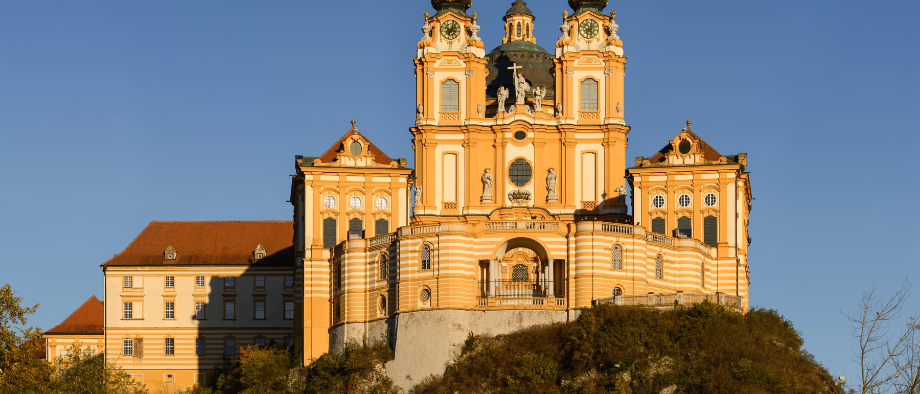 Melk Abbey — A golden Baroque monastery above the Danube.