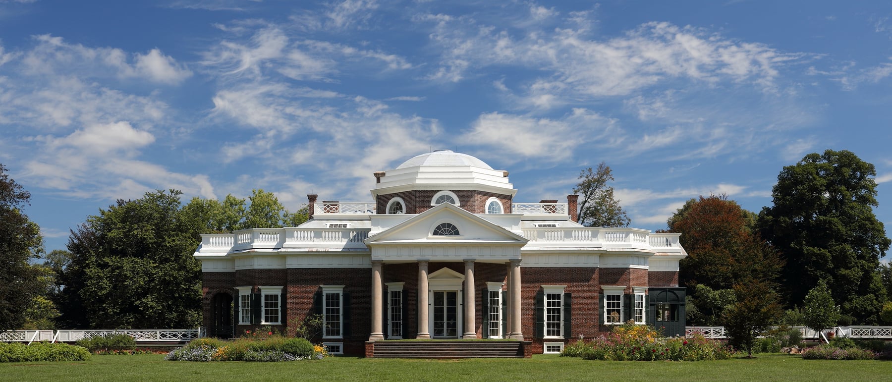 Monticello — Palladian ideals transplanted to the young republic.